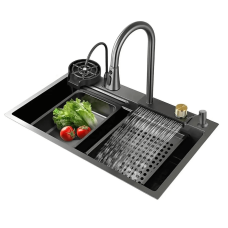 Мийка KRAFT Handmade 680*450*230 Nano Black Decor (6845WF-1 D)