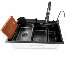 Мийка KRAFT Handmade 750*460*230 Nano Black (7546WF-2)