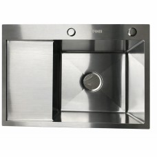 Мийка KRAFT Handmade 650*480*230 (корзина + кріплення + сифон + дозатор) (6548 BRS)