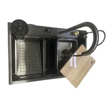 Мийка KRAFT Handmade 750*460*230 Nano Black (7546WF-2 KH)