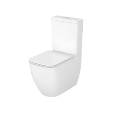 Унітаз-компакт 930 Remo Pro Square Tornado 011 /Горизонтальний злив /Нижнє підключення /Дюропластове сидіння з сист. вільного падіння