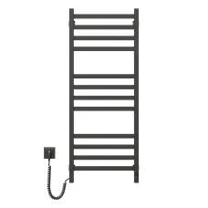 Рушникосушка електрична Авангард 480х1200 ЧОРНА Sensor (Права, 227Вт)