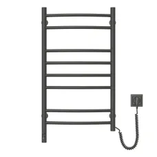 Рушникосушка електрична Камелія 480х800 Чорна Sensor ( Ліва,145 Вт)