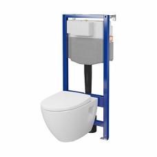 Комплект Cersanit C35 інсталяція Aqua 50 QF механічна підвісний унітаз Moduo Plus Clean On з туалетним сидінням