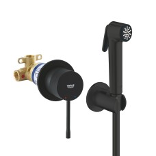 Набір із гігієнічним душем Grohe Essence чорний матовий