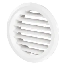 Решітка дверна (VENTS) Ø80 мм біла