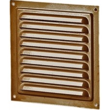 Решітка вентиляційна (VENTS) 150х150 мм коричнева (металева)