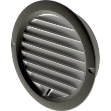 Решітка вентиляційна (VENTS) Ø100 чорна (з жалюзі)