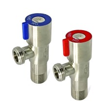 SOLONE Кран кутовий нерж 1/2quot;х3/4quot; DF-1243