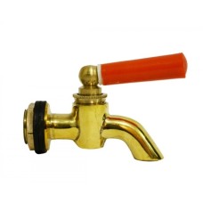 Кран пробковий 1/2quot; латунний з прокладкою і гайкою JGH-007 (Valve J.G. )