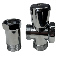 GROSS Кран кутовий кульовий з подовжувачем 3/4