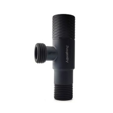Кран кутовий нержавійка AQUASTRONG 1/2quot;х1/2quot; D814 Чорний