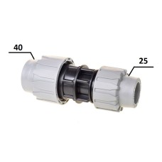 Муфта Перехідна ПЕ Ø40xØ25 (SantehPlast.COS)