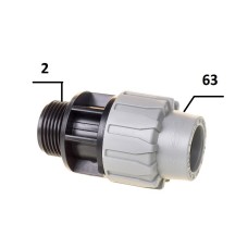 Муфта ПЕ Ø63x2quot;З (SantehPlast.COS)