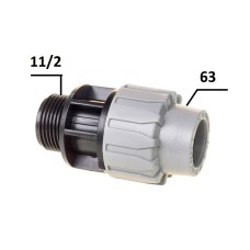 Муфта ПЕ Ø63x11/2quot;3 (SantehPlast.COS)