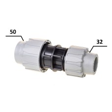 Муфта Перехідна ПЕ Ø50хØ32 (SantehPlast.COS)