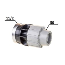 Муфта ПЕ Ø50x1 1/2quot;В (SantehPlast.COS)