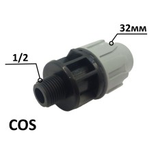 Муфта ПЕ Ø32x1/2quot;З (Santehplast.COS)