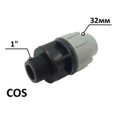 Муфта ПЕ Ø32x1quot;3 (SantehPlast.COS)