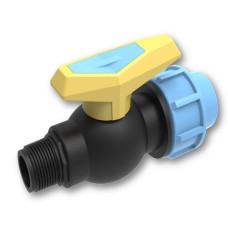Кран ПЕ Ø25x3/4quot;З (SantethPlast)