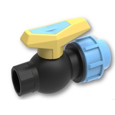 Кран ПЕ Ø25x3/4quot;В (SantehPlast)